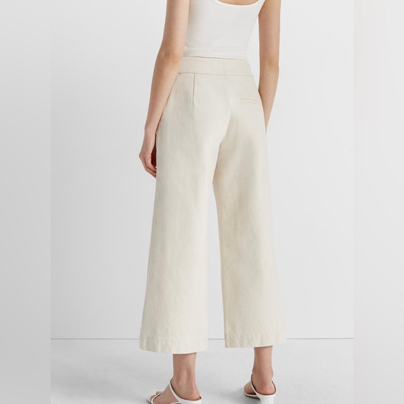Club Monaco Cream Wide-Leg Jean Trousers - Picture 3 of 16